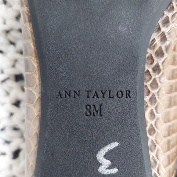 Ann Taylor Snakeskin ballet flats 8 - Picture 7 of 7